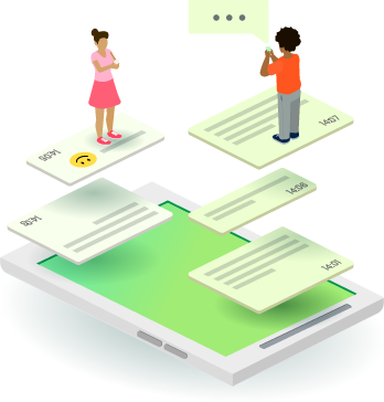 人们在 WhatsApp 上聊天