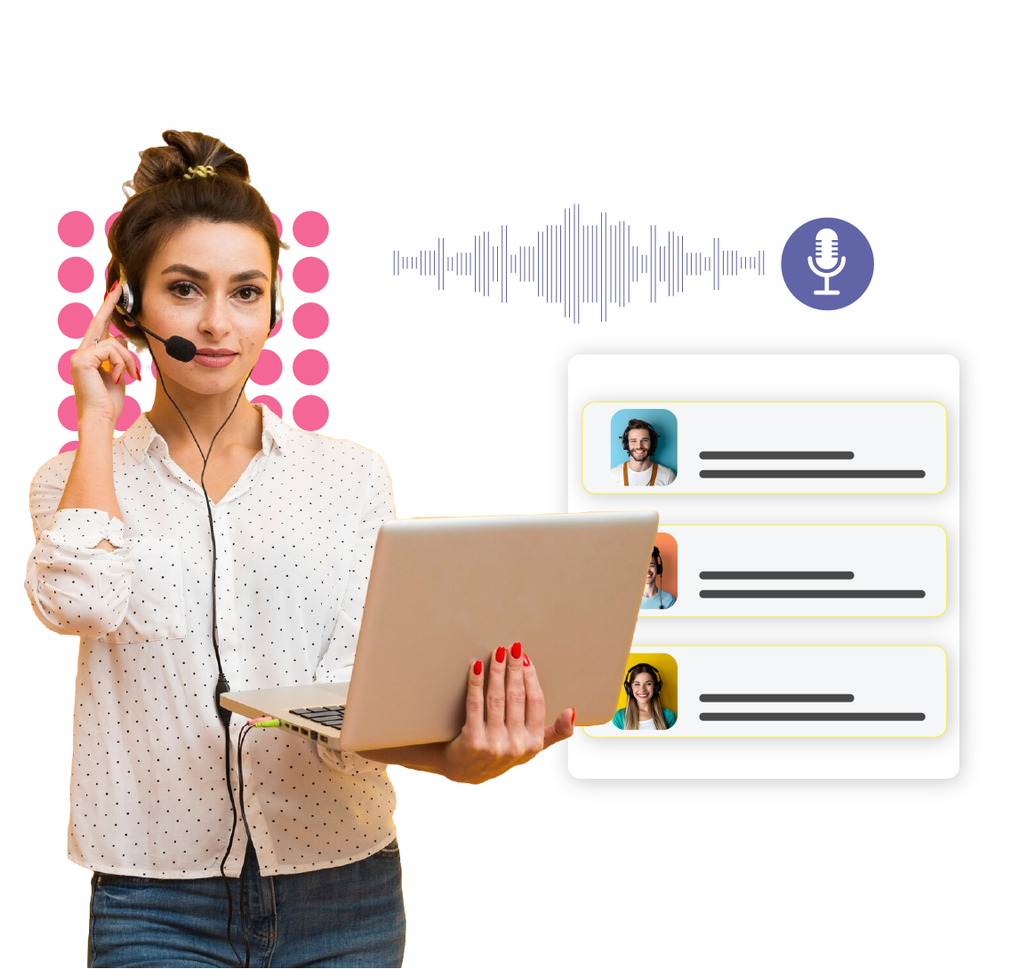 Woman talking