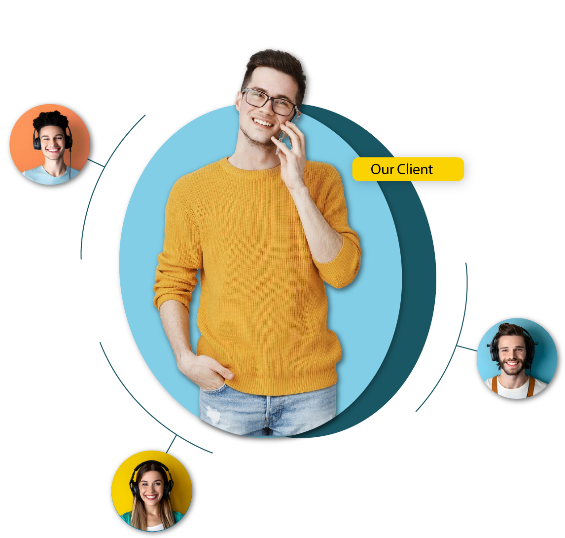 Man talking on phone