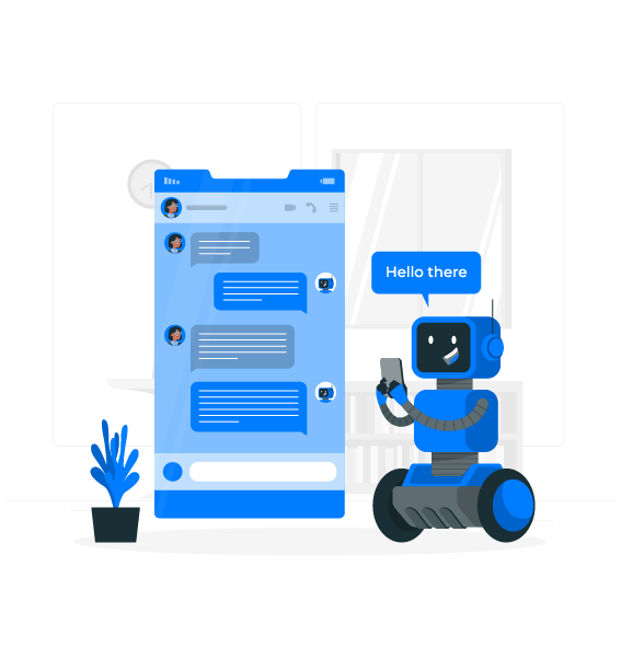 机器人在手机上打字