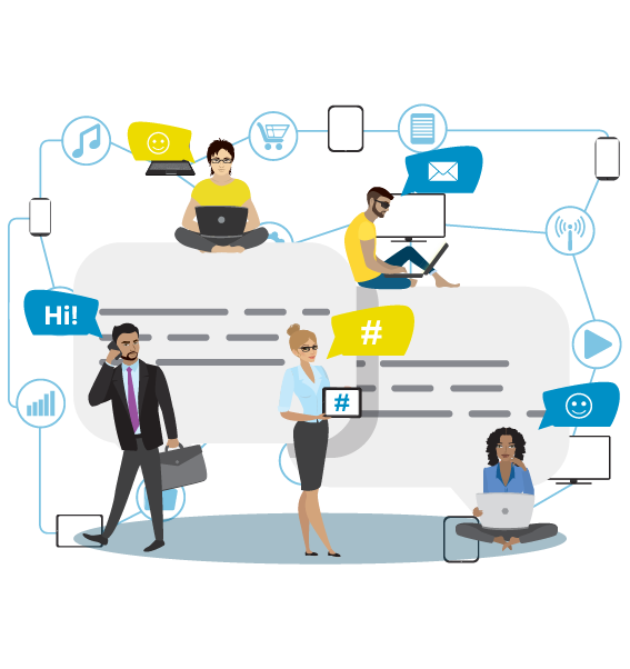 人们用线条交谈