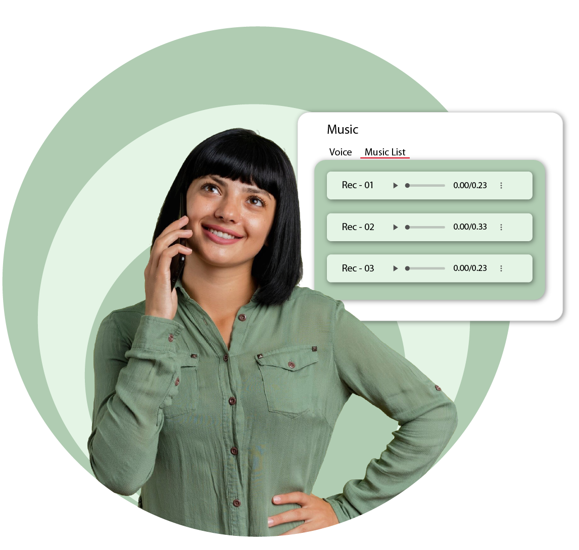 Woman talking on phone