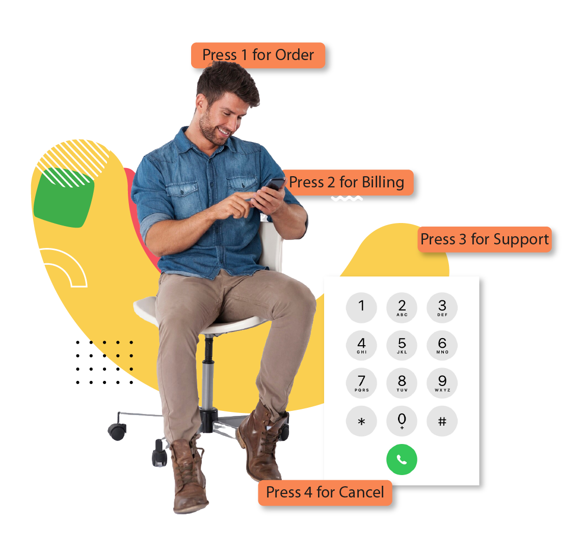 Man looking at his phone