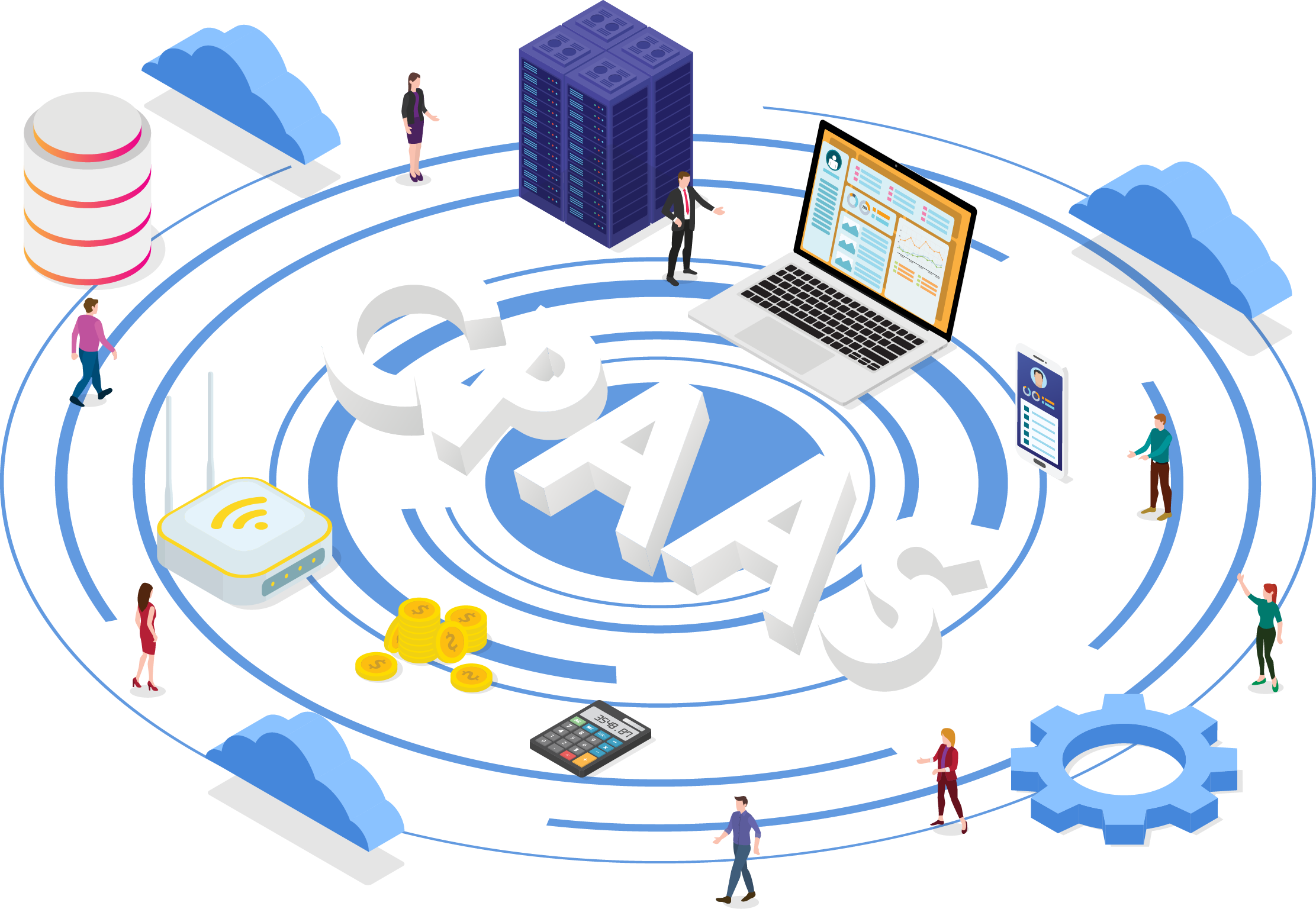 CPaaS written with computer around it