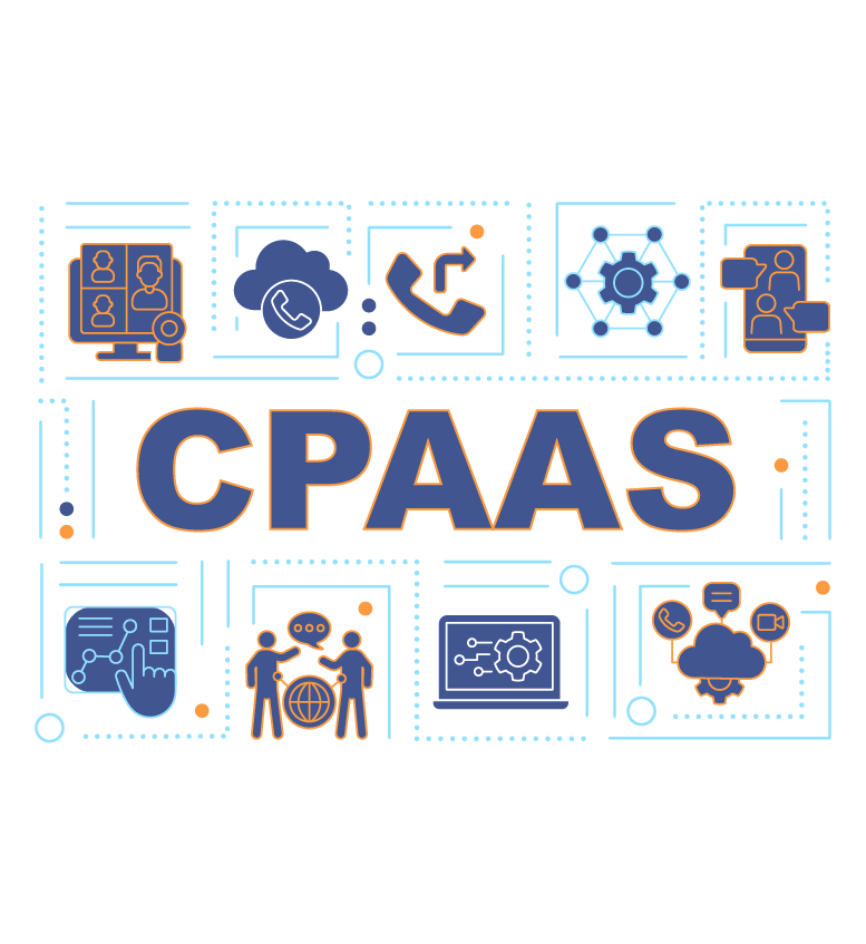 CPaas written with icons around it